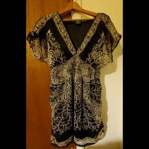 Angie Brand Mini Dress- Floral Paisley Design- SM